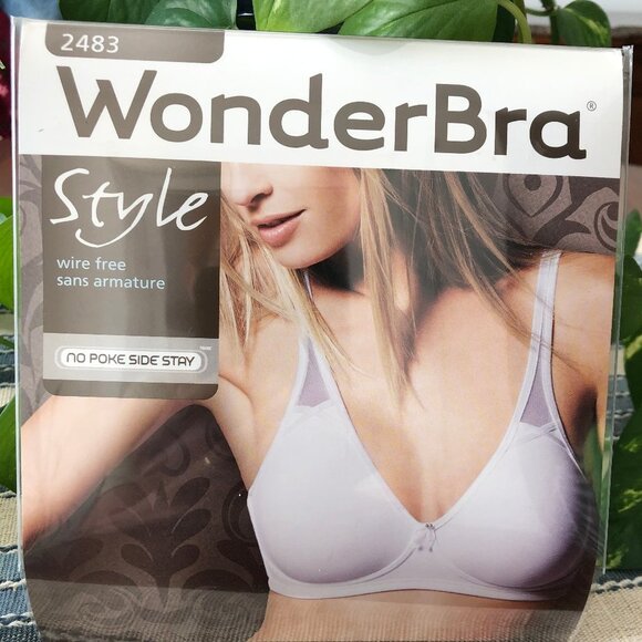 WonderBra Style W2483 Wire Free No Poke Side Stay Bra White Sz 38B NWT - Picture 14 of 14